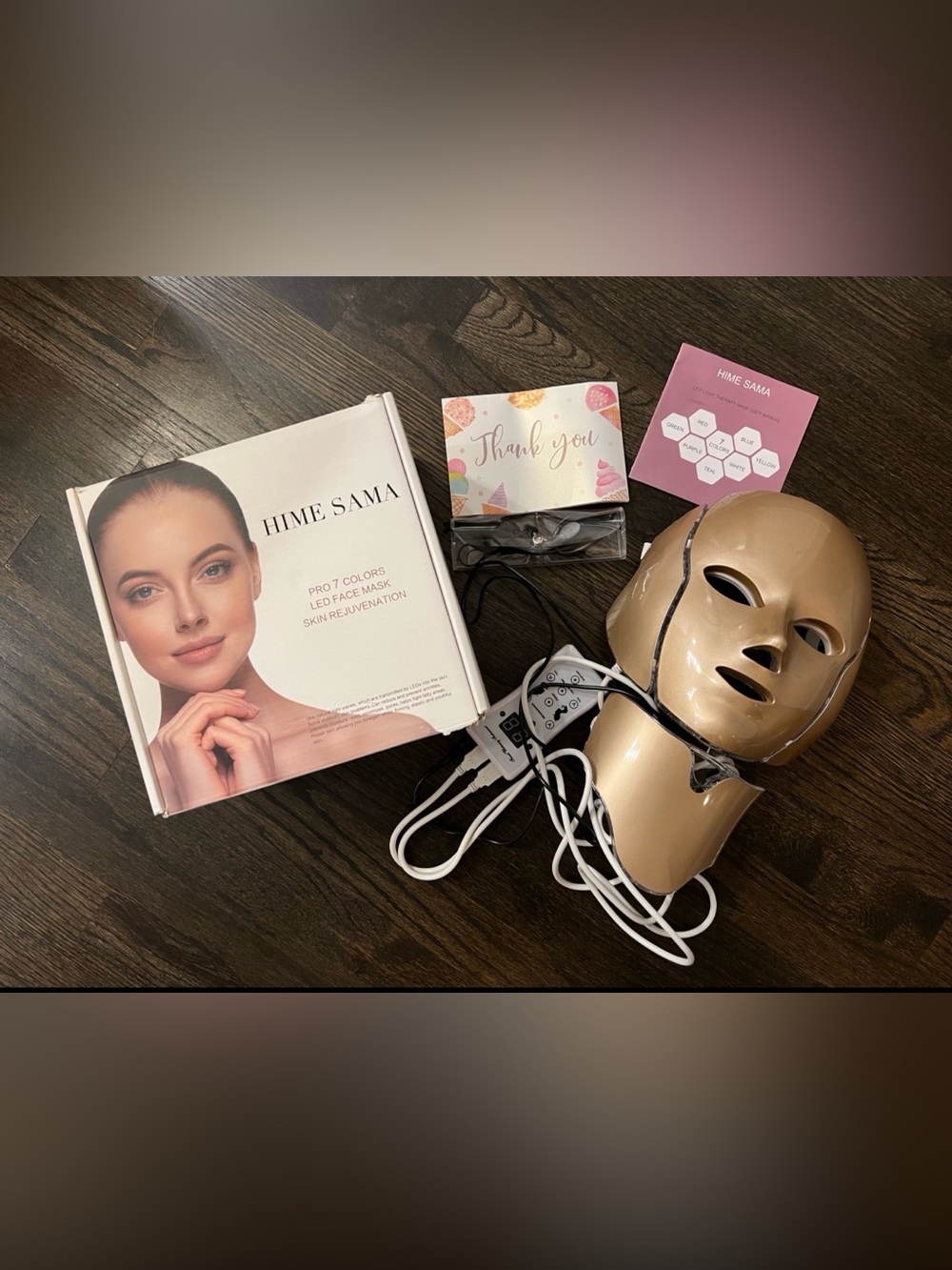 Hime Sama Gold LED Face Mask with Multi-Color Therapy